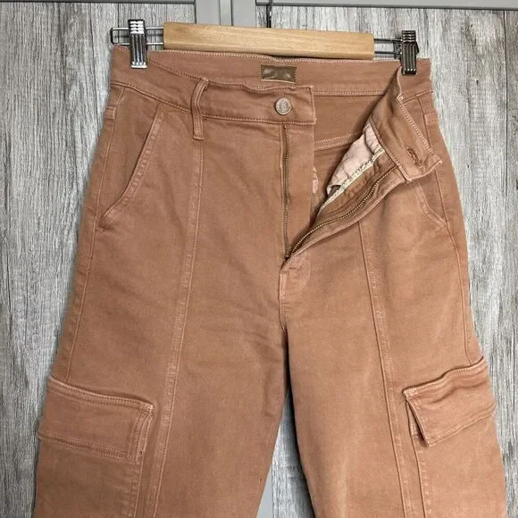 Mother Cargo Jeans Straight Leg High Rise The Rambler Ginger Size 26